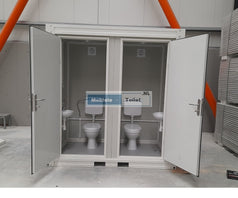 duo mobile toilette toilettencontainer wc container wc kabine toilettenhaus Sanitärcontainer dixi klo weiss
